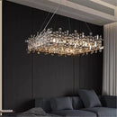 Ljojo Luxury Crystal Chandelier for Modern Living and Dining Spaces