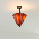 French Retro Glass Pendant Light | Modern Creative Chandelier for Dining Room Bedroom Living Room by Ljojo