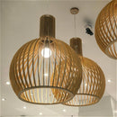 Ljojo Lustre LED Pendant Light Solid Wood Chandelier for Island Counter Loft Art Home Decor