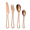 Ljojo 4-Piece Stainless Steel Hollow Handle Western Dinnerware Set