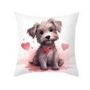 Cute Pet Dog Print Cushion Cover for Sofa by Ljojo