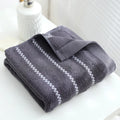 Ljojo Luxury Soft Embroidered Beach Towel - Super Absorbent and Quick Dry