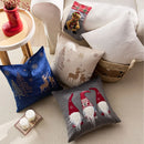 Christmas Embroidered Pillowcase Cojines with Tree Elk Design by Ljojo