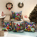 Ljojo LED Light Luminous Pillowcase with Festive Truck Christmas Tree Design