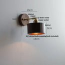 Ljojo LED Wall Sconce Walnut Wood Rotate Stair Light Fixture Nordic Modern Style