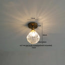 Ljojo Modern Amber Glass LED Ceiling Lights with Copper Socket for Home Decoration