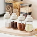 Ljojo 250ml Spice Jar with Moisture-proof Lid and Spoon