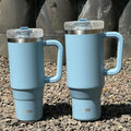 Ljojo 40oz Tumbler Cup Stainless Steel Insulated Coffee Mug with Straw