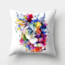 Ljojo Lion Tiger Head Pillowcase for Home Decor - Soft and Stylish Animal Cushion Cover