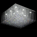 Ljojo Luxury Living Room Crystal Chandelier - LED Flush Mount Pendant Light
