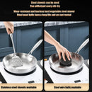 Ljojo 316 Stainless Steel Non-Stick Frying Pan Wok for Gas Stove Induction Pot