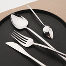 Ljojo 32Pcs Stainless Steel Cutlery Set Silverware Flatware Dinnerware Kit
