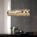 Ljojo Crystal Chandelier Modern Minimalist Living Pendant Light Luxe Kitchen Island Fixture