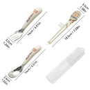 Ljojo Mini Stainless Steel Cutlery Set in Cute Plastic Box