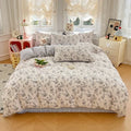 Ljojo 2025 Spring Summer Quilt Cover Set 13070 High-Count Cotton Bedding