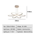 LED Pendant Light 30CM Double Ring Hanging Lamp Minimalist Design for Bedroom Living Room Dining Table by Ljojo