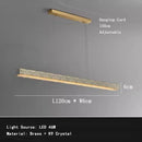 Blue Tiger Stripe LED Ring Ceiling Chandelier - Luxury Art Deco Brass Crystal Light by Ljojo