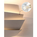 Ljojo 4-Layer White Metal Wall Lamp Modern Creative Light for Bedroom Living Room