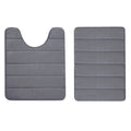 Ljojo Memory Foam Bathroom Rug Set: Non-Slip, Absorbent, Soft U-Shaped and Rectangle Mats