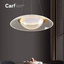 Ljojo Modern Circular Pendant Light Fixture for Minimalist Bedroom and Living Room Decor