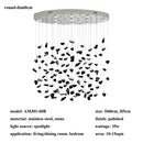 Modern Black Stone Led Pendant Lights Chandeliers for Living Room by Ljojo