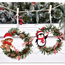Ljojo Mini Christmas Wreath Ornament Set for Festive Decor