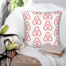 Ljojo Logo Pillowcase - Printed Polyester Zip Bed Cushion Cover