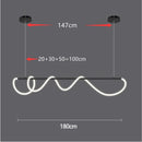 Modern Long Hose Led Ceiling Chandelier for Dining Room Kitchen Bar Pendant Lighting by Ljojo