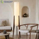 Ljojo Artistic Wabi-sabi Walnut LED Floor Lamp for Bedroom Decor & Home Chandelier
