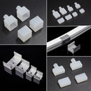 Ljojo LED Tube Profile Connector Clip 20pcs Set Fixed Buckles Neon Strip Lights End Cap