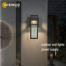Ljojo Matte Black Outdoor Wall Sconces for Garage Garden Entryways