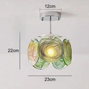 LED Murano Glass Ceiling Chandelier Lamp for Living Room Bedroom by Ljojo