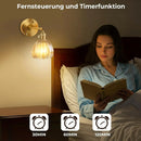 LED RGB Rechargeable Glass Wall Lamp Tulip Shade Ljojo Bedroom Study Lighting