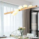 Ljojo Milk White Glass Balls Pendant Chandelier LED Lighting Fixture