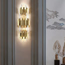 Ljojo Luxury Gold Crystal LED Wall Lamp for Elegant Home Lighting