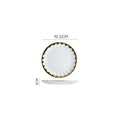 Ljojo Light Luxury Ceramic Dinner Plate for Steaks, Noodles, Fruits, and Dim Sum