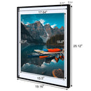Ljojo 18x24 Plexiglass Gallery Art Frame for Vertical Horizontal Wall Display