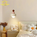 French Design Atmosphere Fashion Cream Wind Pendant Lights LED E27 Resin/Glass Hanging Lamp