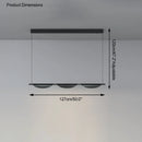 Ljojo Modern Black LED Dimming Chandelier for Kitchen Island Pendant Lighting
