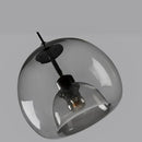 Nordic Glass Pendant Light for Living Room | Ljojo Smoke Gray Chandelier for Kitchen Island