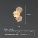 Ljojo French Luxury Living Room Wall Light 2025 Creative Flower Bedroom Decor Bedside Lamp
