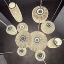 Ljojo Stainless Steel Nordic Chandeliers Living Room Pendant Lights Bedroom Home Decor