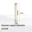 Modern Spanish Marble Wall Lamp Solid Copper Luxury LED Light for Living Room by Ljojo