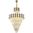 Ljojo Luxury Crystal Chandelier for Villa Living Room Spiral Staircase Loft Duplex