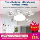 Ljojo 2-in-1 Ceiling Fan Light Remote E27 Home Silent Adjustable Fan Angle