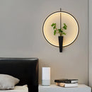 Aluminium Ring Wall Lamp 3000K White Black Sconce for Hotel Living Room Shop Bedroom
