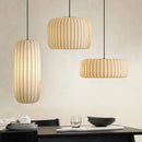 Modern Japanese Wabi Sabi Silk E27 Pendant Lights | Nordic Chandelier for Living Room | Ljojo