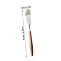 Ljojo Stainless Steel Butter Knife with Wooden Handle - Kitchen Baking Tools