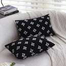 Ljojo 30x50 Black Cushion Covers for Sofa, Chair, and Bed Decor