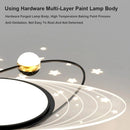 LED Ceiling Lamp Modern Nordic Moon Design Remote Control Light Fixture Ljojo